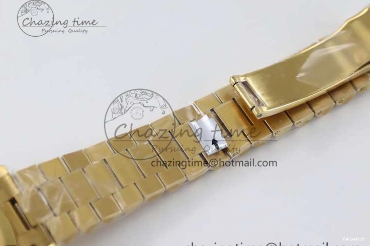Dial YG Steel 40mm 1:1 Best TWF A2836 Crystal Date 904L YG Edition on Bracelet Day YG 0430